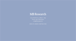 Desktop Screenshot of mbresearch.it